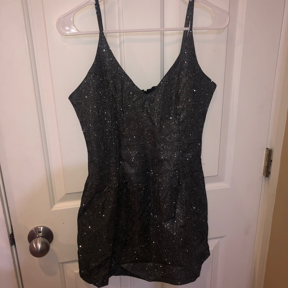 Glitter Gray Dress
